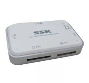 飚王（SSK）SCRM056 白金多合一读卡器 白色（USB 3.0）