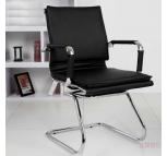 矮背职员椅 弓形椅 会议椅 职员椅 员工椅 黑色 D-9135-1