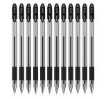 得力（deli）S55 全针管中性笔/碳素笔/水笔/签字笔 0.5mm黑色12支装