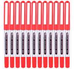 得力（deli）S656 直液式走珠笔/写字笔 办公中性笔 子弹头 0.5mm 12支/盒 红色 