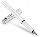 得力（deli）S668EF 发现者系列时尚钢笔/墨水笔 EF尖/明尖钢笔 时尚白 