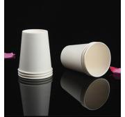 纯白色纸杯加厚一次性杯子纸杯 50个/包 210ml纯白色